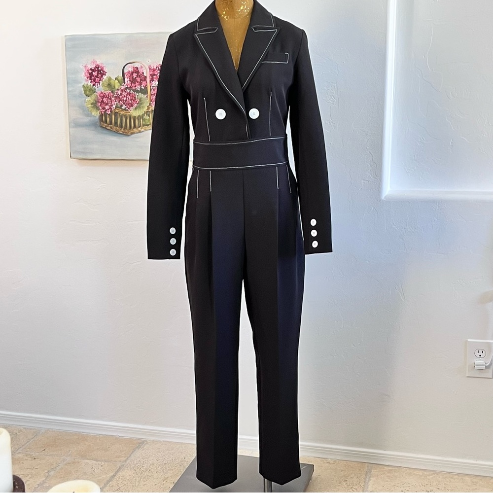 ASOS River Island Retro Wide Collar Jumpsuit / Romper Size 6